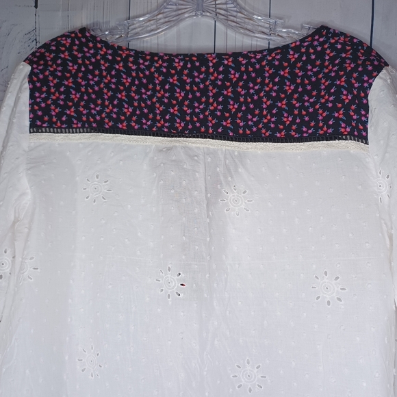 Matilda Jane lightweight 100% Cotton  long sleeve v-neck blouse - Picture 12 of 16